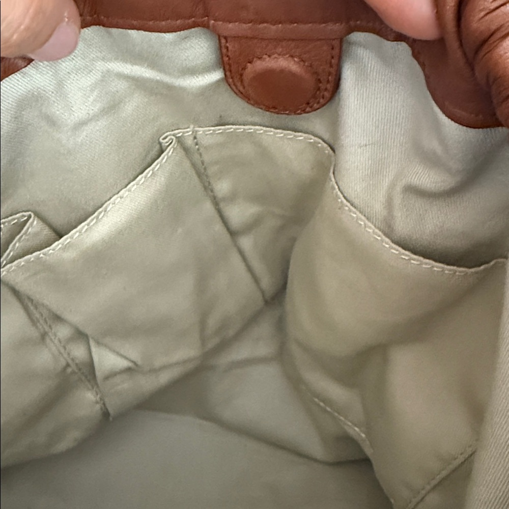 J. Crew Tan Leather Shoulder Bag 100% leather - Picture 8 of 12